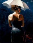 Fabian Perez Fabian Perez Woman with White Umbrella